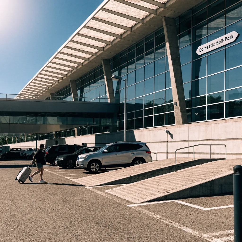 Domestic terminal kerb and self-park building at Sydney Airport