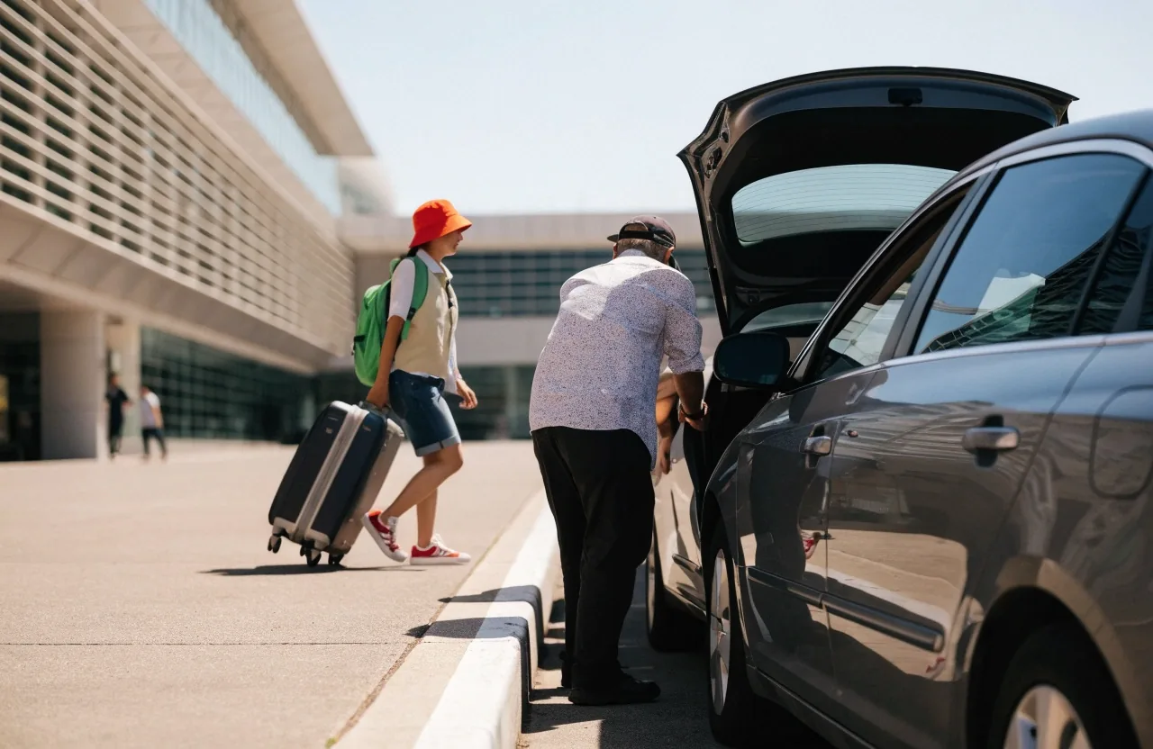 Short-stay pick-up zone at Sydney Airport