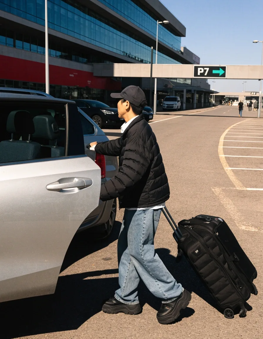 Airport Drive approach to the international precinct